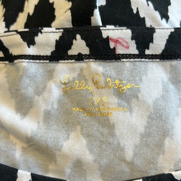 Lilly Pulitzer Sophie UPF 50 Onyx Get Your Chev On Solsafe Tunic Dress XXS - Picture 9 of 11